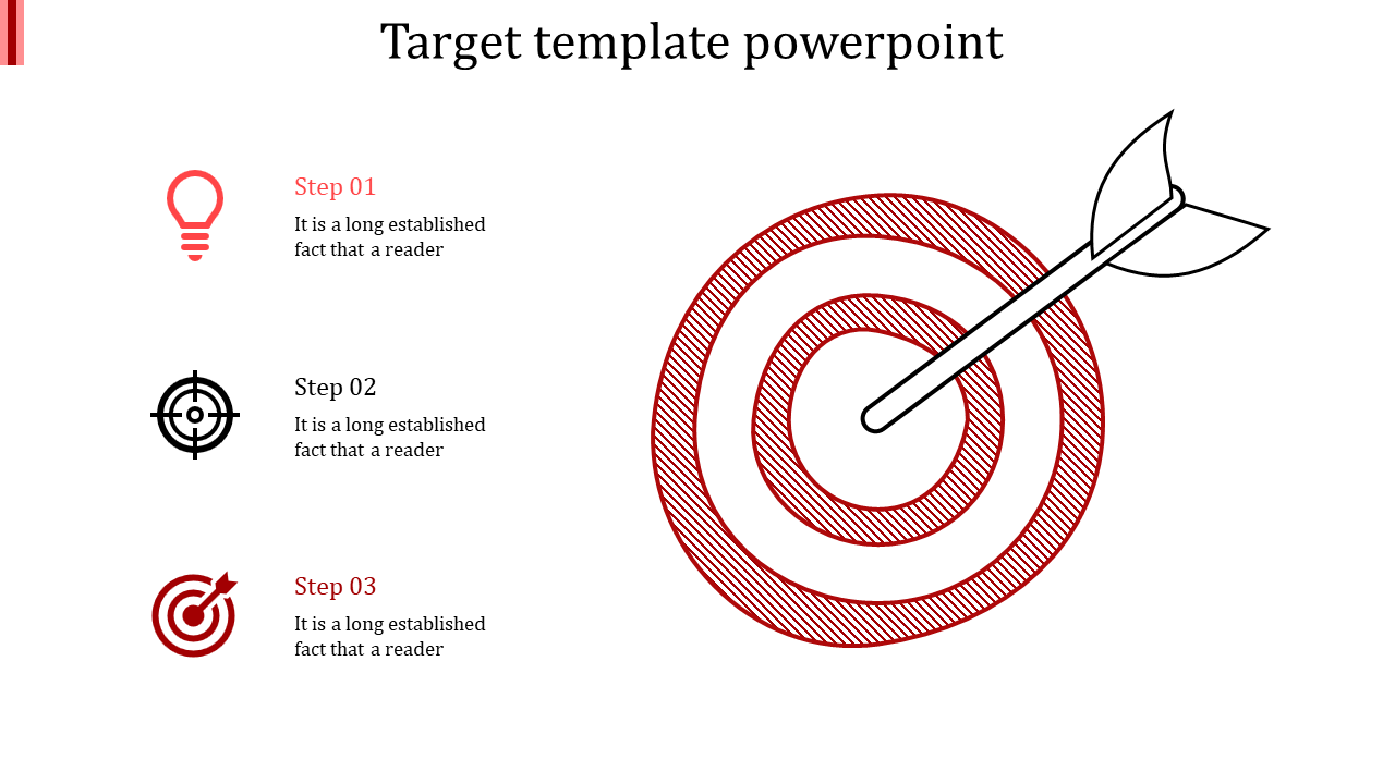 target template powerpoint-red